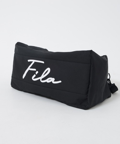ボストンバッグ 「FILA/フィラ」 WEB限定 別注 筆記体 BIG ロゴ 3way  ボストンバッグ リュック ショルダーバッグ 大容量 47Lの画像