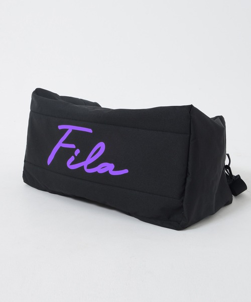 ボストンバッグ 「FILA/フィラ」 WEB限定 別注 筆記体 BIG ロゴ 3way  ボストンバッグ リュック ショルダーバッグ 大容量 47Lの画像