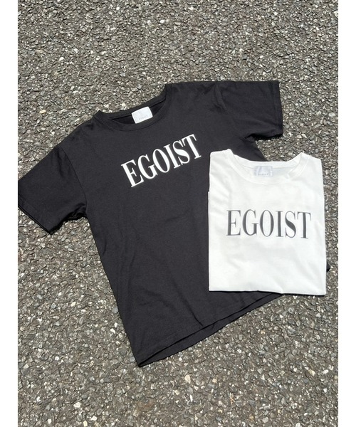 EGOIST エゴイスト　黒ロゴTシャツ EGOIST（エゴイスト） tシャツ 擦れロゴユニセックスTシャツ