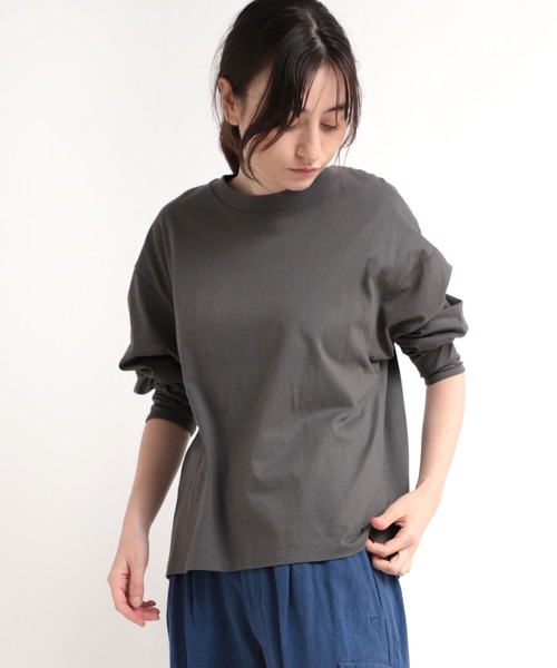 tシャツ M1923 布帛コンビデザインロンＴ レディース