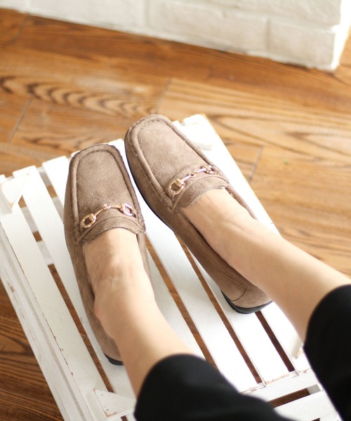 TONE（トネ） デッキシューズ モカシン スクエアトゥビットモカシン