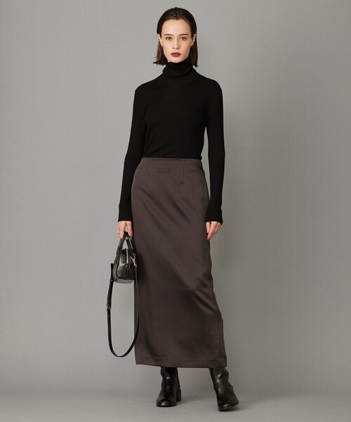 今季2025 ICB ニット タートルネック キャメル×ブラック限定カラー 新色追加・WEB限定カラーあり】 ヴィスコースワイド タートルネック