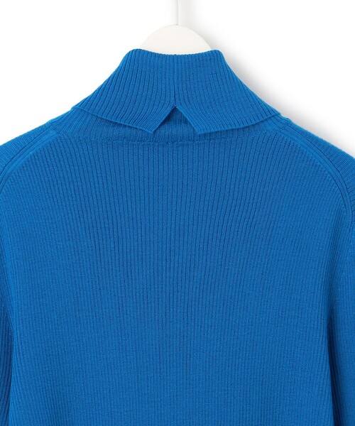 ICB Bicolor ウール　タートルネックニット バイカラー　ブルーキャメル ICB Bicolor ウール タートルネックニット バイカラー ブルーキャメル