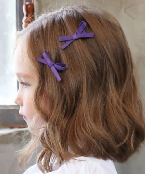 ●ヘアリボンセット Rora ヘアピン ランラン リボンヘアピン3つセット : ZOZOTOWN
