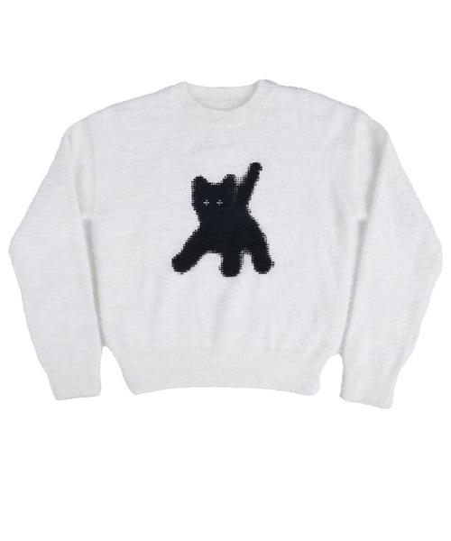 aeae ニット セーター Flashed Cats Angora Knit レディース