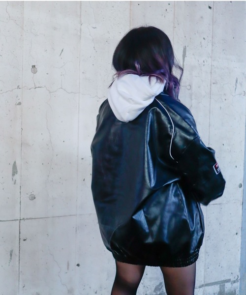 Bling Leads ブルゾン アウター Z)「BLINGLEADS」ABM21389 PUレザー
