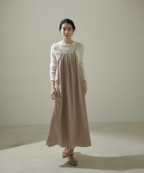 SALON adam et rope' ワンピース 「24SS」GENTLE SILK2WAYキャミ