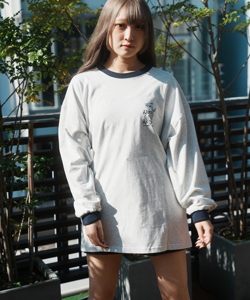 Tシャツ・カットソー Rose Ringer Tee JACKROSE tシャツ JE-RINGER ROSE LS TEE メンズ レディース