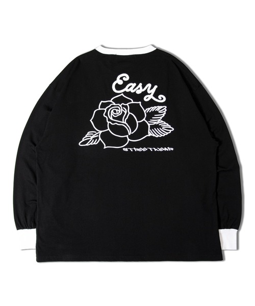 Tシャツ・カットソー Rose Ringer Tee JACKROSE tシャツ JE-RINGER ROSE LS TEE メンズ レディース