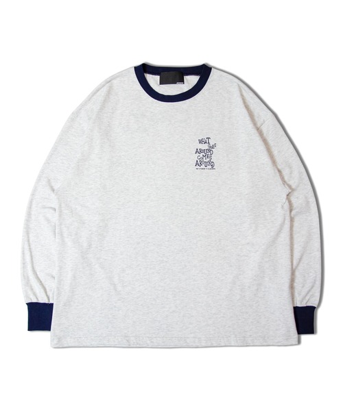 Tシャツ・カットソー Rose Ringer Tee JACKROSE tシャツ JE-RINGER ROSE LS TEE メンズ レディース