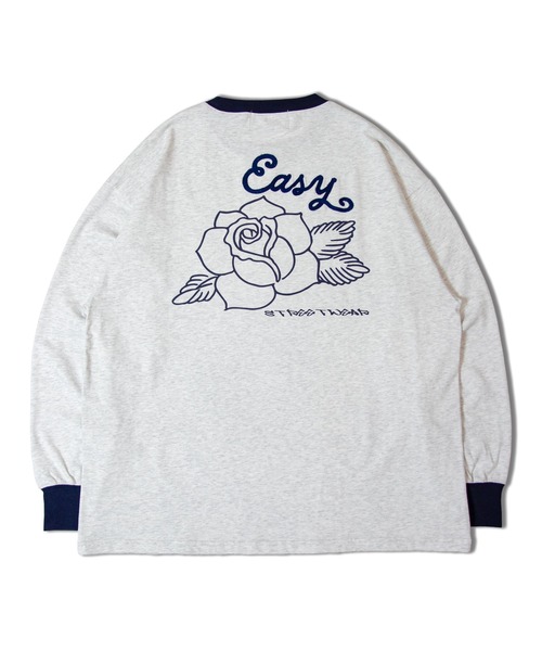 Tシャツ・カットソー Rose Ringer Tee JACKROSE tシャツ JE-RINGER ROSE LS TEE メンズ レディース