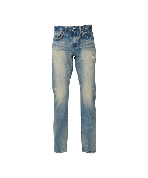 HYSTERIC GLAMOUR 0243AP16 RW CLASH加工デニム HYSTERIC GLAMOUR ジーンズ RW CLASH加工 スリムストレート