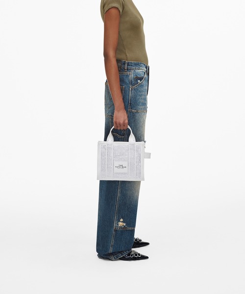 MARC JACOBS ザ クリスタル キャンバス トート バッグ スモール Marc Jacobs ザ スモール クリスタル キャンバス トート バッグ