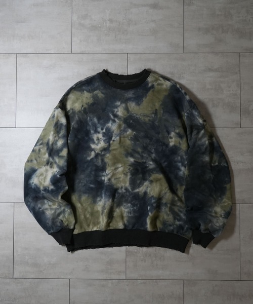 Starting Over トレーナー スウェット タイダイ 裏毛 ダメージ加工