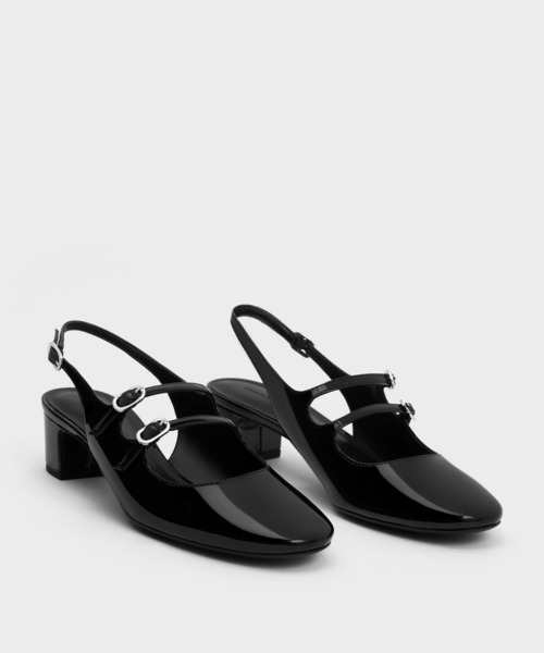 CHARLES ＆ KEITH（チャールズ&キース） パンプス ダブルストラップ