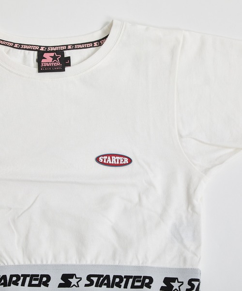 STARTER tシャツ / スターター 裾ニットテープ チビTee ショート