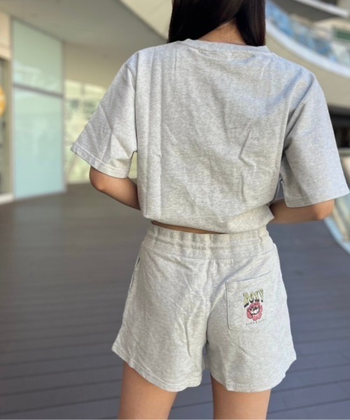 最終値下げ　linkable ショートパンツ　シルバー　今季完売商品 ROXY パンツ RED BUD SHORTS/ロキシーセットアップ対応ショート