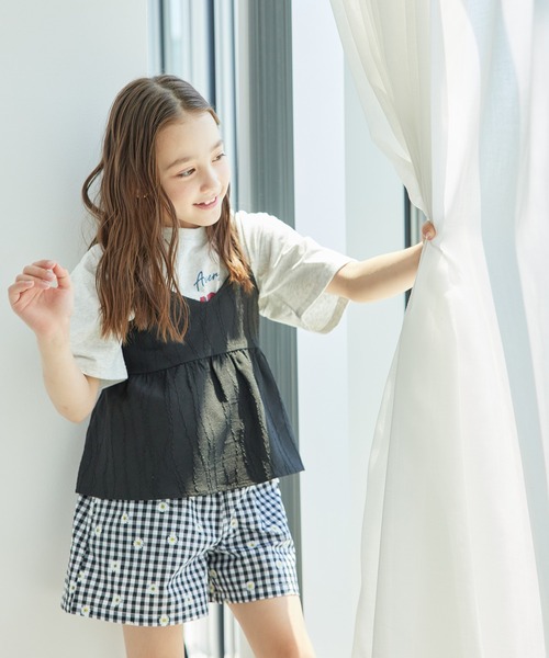 ROPE' PICNIC（ロペ ピクニック） tシャツ 「KIDS」チュールドッキング
