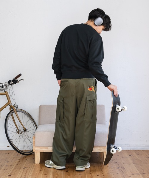 kaoyorinakami カーゴパンツ punch cat cargo pants / パンチキャット
