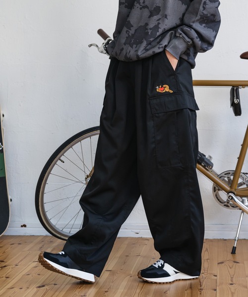 kaoyorinakami カーゴパンツ punch cat cargo pants / パンチキャット