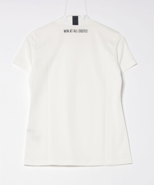 tシャツ WOMENS バックハニカム 半袖モックネック レディース