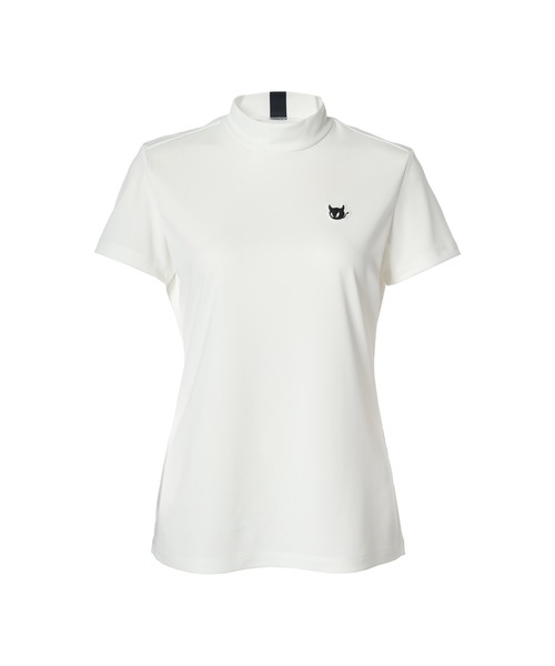 Waaac モックネックシャツ レディース 半袖 tシャツ WOMENS バックハニカム 半袖モックネック レディース
