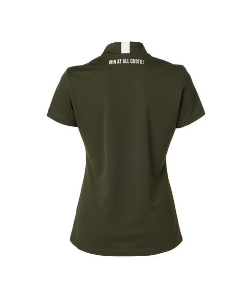 tシャツ WOMENS バックハニカム 半袖モックネック レディース