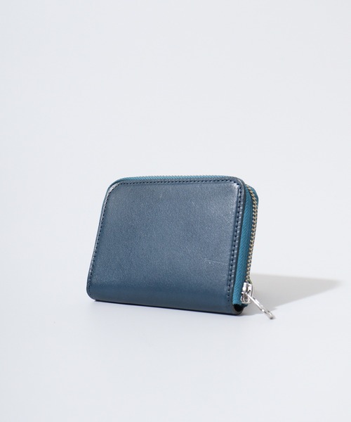 【訳あり品】ラウンドミニウォレット　blue sense of fun sola ミニ 財布 ラウンドジップ ミニ財布（栃木レザー