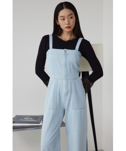 MEER. メーア デニムオールインワン インディゴ M~Lサイズ相当 美品 MAISON SPECIAL オールインワン デニムベアオールインワン