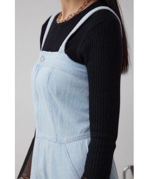 AZUL BY MOUSSY（アズールバイマウジー） オールインワン デニムベア