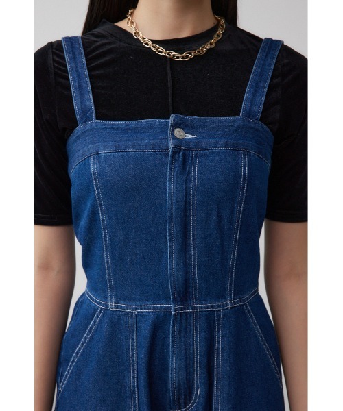AZUL BY MOUSSY オールインワン デニムベアワイドオールインワン