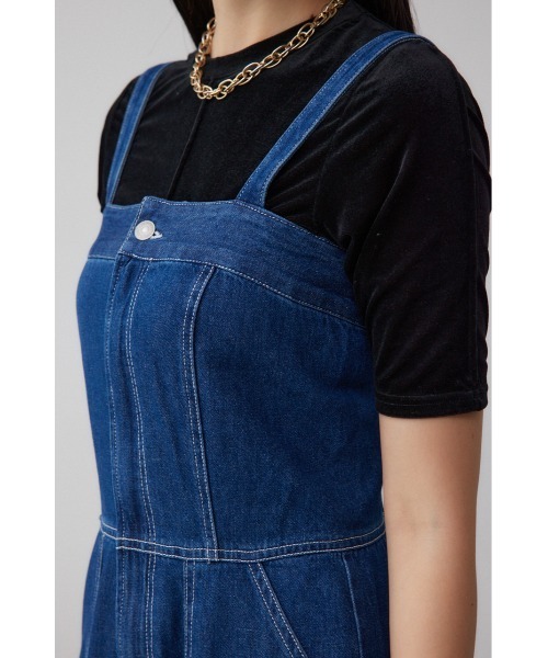AZUL BY MOUSSY オールインワン デニムベアワイドオールインワン