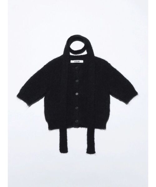 カーディガン EMODA - VEQUM FLUFFY MIX KNIT CARDIGAN EMODA - VEQUM FLUFFY MIX KNIT CARDIGANの通販 by NENE's shop