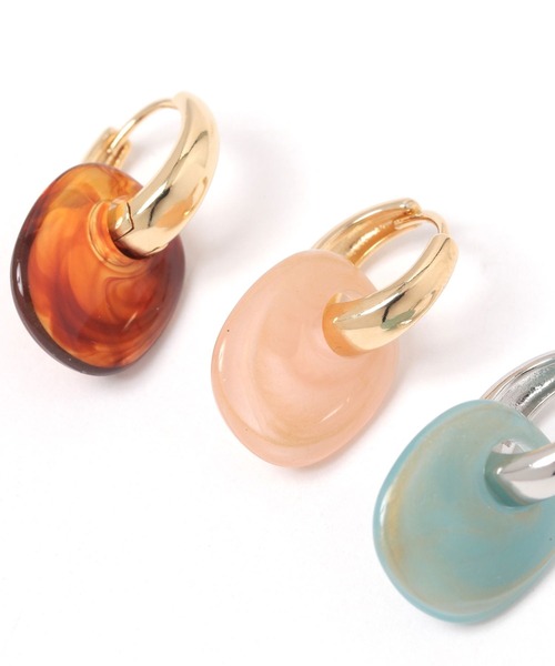 プルプル様 鼈甲ラウンド2連18Kスタッドピアス imgrc0121473086.jpg
