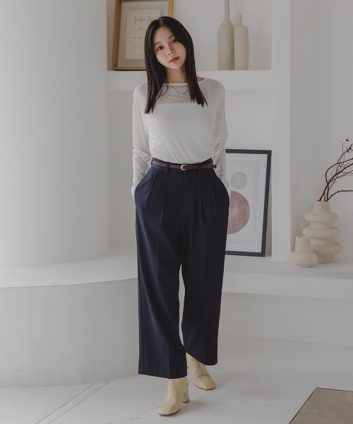 ニッセン tシャツ 「低身長/高身長サイズ有」スラブシアー