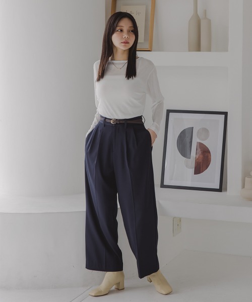 ニッセン tシャツ 「低身長/高身長サイズ有」スラブシアー