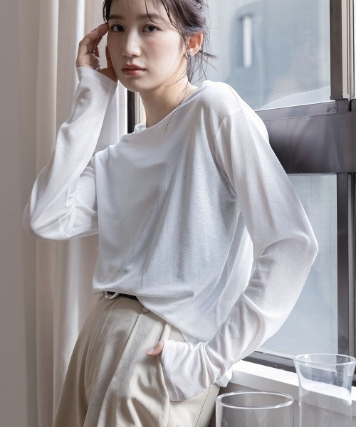 ニッセン（nissen） tシャツ 「低身長/高身長サイズ有」スラブシアー