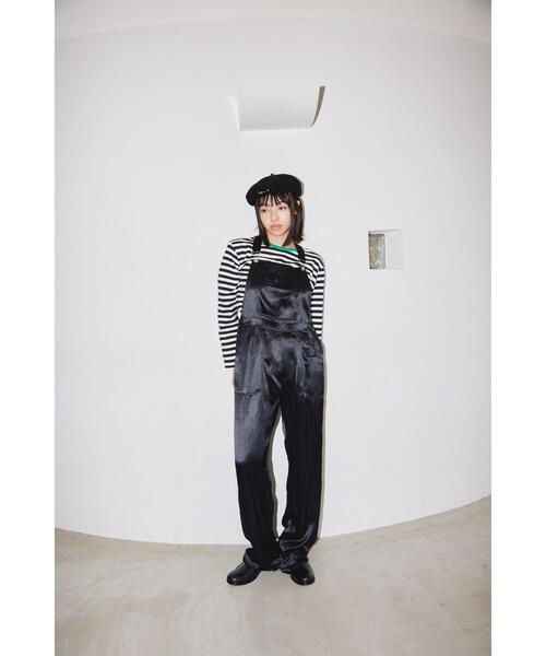 tシャツ 細ボーダー コットン 長袖 Tシャツ ”Biotop” レディース