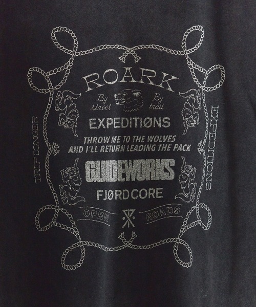 【ROARKロアーク】Tシャツ&パンツ共にS ROARK REVIVAL tシャツ REVIVAL/ロアークリバイバル ”GUIDE