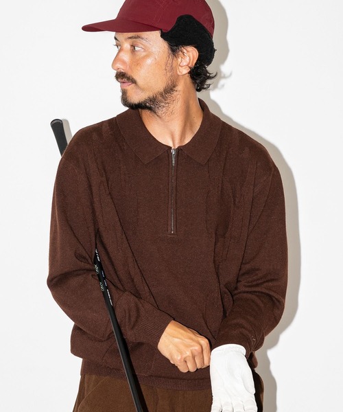 URBAN RESEARCH Sonny Label セーター ニット OOPS ケーブル襟