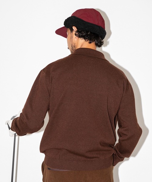 ERL ニットポロ サイズS URBAN RESEARCH Sonny Label セーター ニット OOPS ケーブル襟