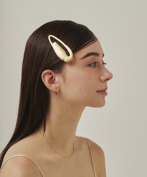 メタルヘアピン ciite' ヘアクリップ メタルデザインポインテッドヘアピン
