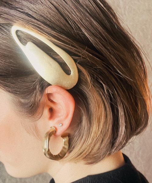 ciite' ヘアクリップ メタルデザインポインテッドヘアピン