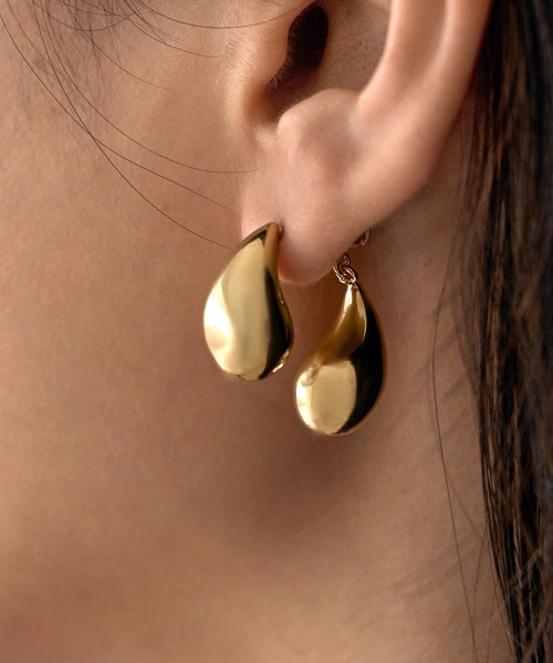 STYLE DELI（スタイルデリ） ピアス 前後でぷっくりペイズリーピアス