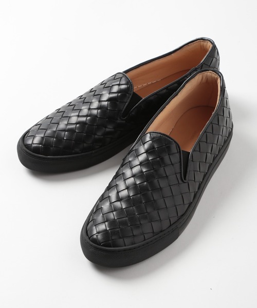 MEN'S BIGI　メンズビギ　牛革　シューズ　レザー MEN'S BIGI（メンズビギ） スリッポン メッシュレザースニーカー