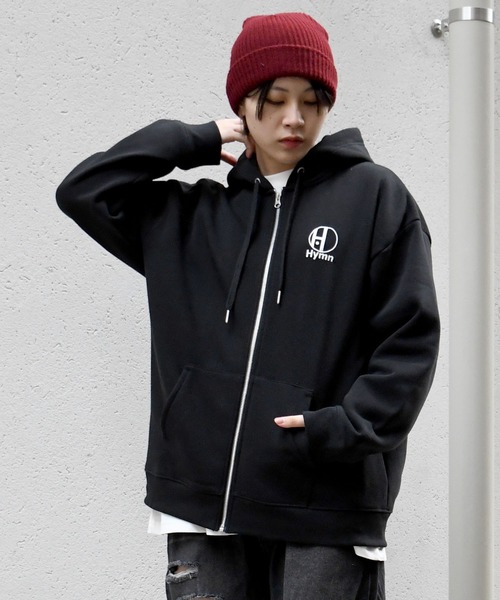 ARCHIVIO バックロゴパーカー Starting Over パーカー graphic logo back print full zip