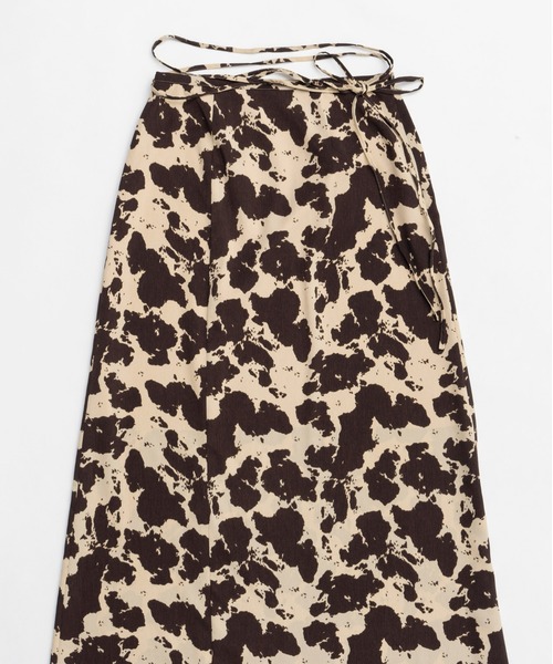 新品未使用　COWプリントマキシスカート MAISON SPECIAL スカート COW Printed Maxi Skirt/COWプリント