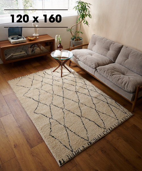 LABOUR AND WAIT ラグ ラグマット | WELSH FLOOR RUG NAVY