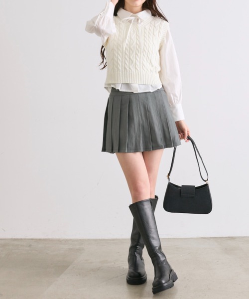 OLIVE des OLIVE（オリーブデオリーブ） スカート プリーツミニ