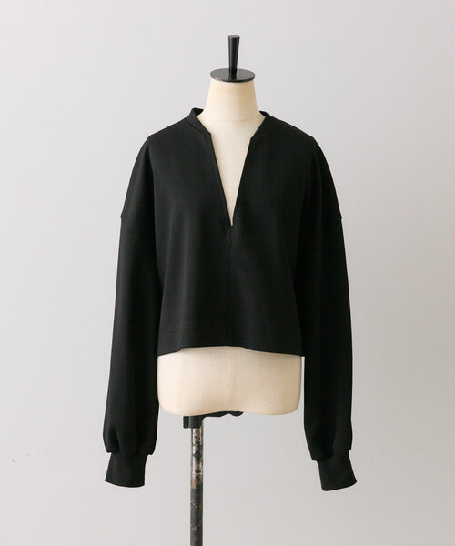【SUM1 STYLE(スミスタイル)】 Vネックプルオーバー ear PAPILLONNER トレーナー スウェット Vネックプルオーバー